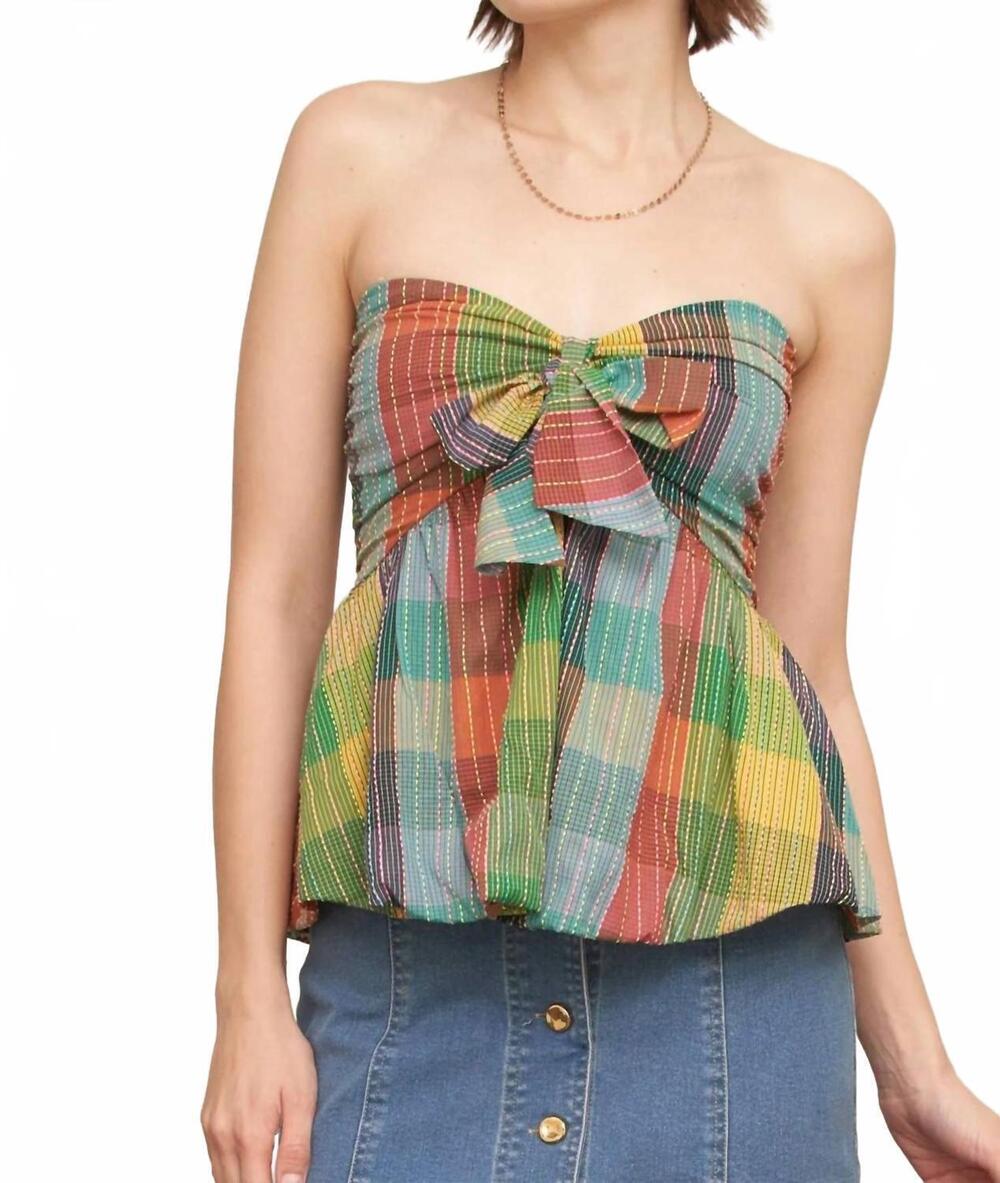 NEW EN CREME tutti frutti sleeveless top in multicolor